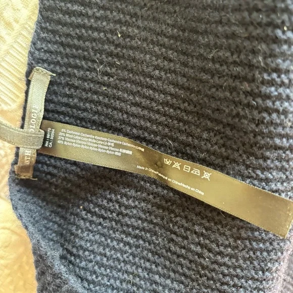NWOT Anthropologie Navy Knit Scarf Wrap - Picture 3 of 4